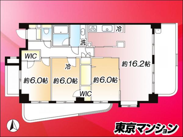 中古マンション 墨田区立花５丁目1-25 東武亀戸線小村井駅 6,780万円