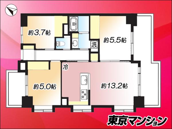 中古マンション 大田区南六郷３丁目 京急本線六郷土手駅 5,280万円