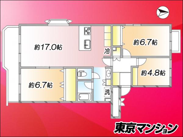 中古マンション 品川区八潮５丁目12-63 東京モノレール大井競馬場前駅 4,180万円