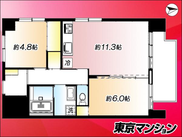 中古マンション 世田谷区上北沢４丁目 京王線上北沢駅 4,780万円