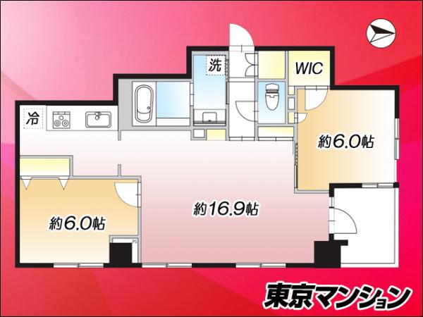 グランディ市谷柳町 間取り図