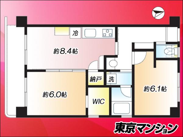 中古マンション 渋谷区本町４丁目23-5 都営大江戸線西新宿五丁目駅 3,380万円