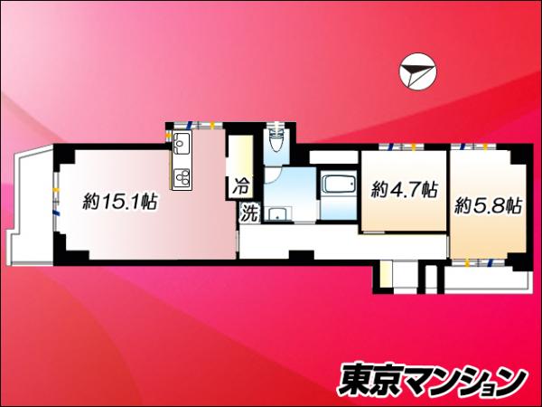 中古マンション 江東区亀戸７丁目 JR中央・総武線亀戸駅 4,080万円