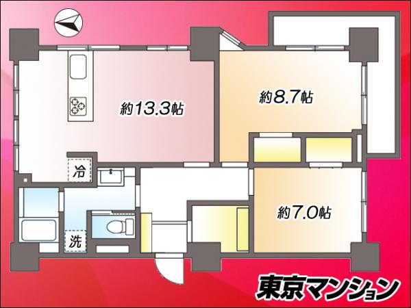 中古マンション 葛飾区亀有２丁目70-3 千代田常磐線亀有駅 3,980万円
