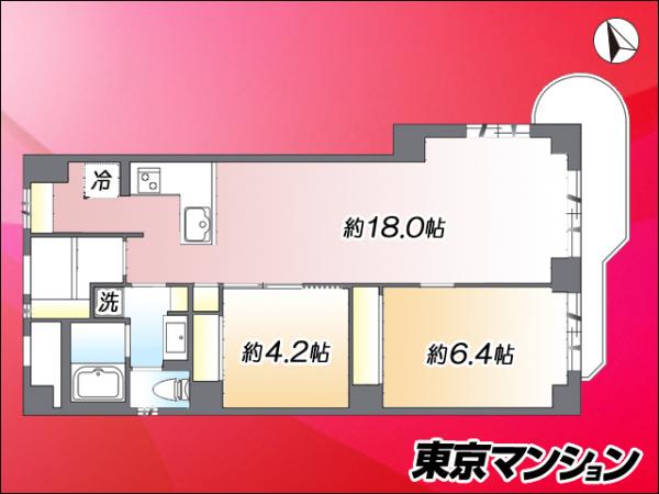 中古マンション 調布市布田２丁目2-1 京王線調布駅 3,880万円