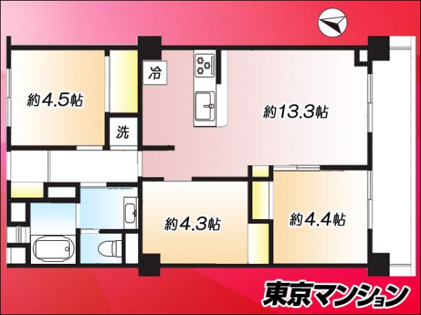 中古マンション 板橋区南町56-1 東武東上線大山駅 4,780万円
