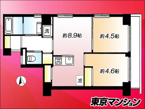 中古マンション 台東区台東２丁目17-1 都営大江戸線新御徒町駅 4,480万円