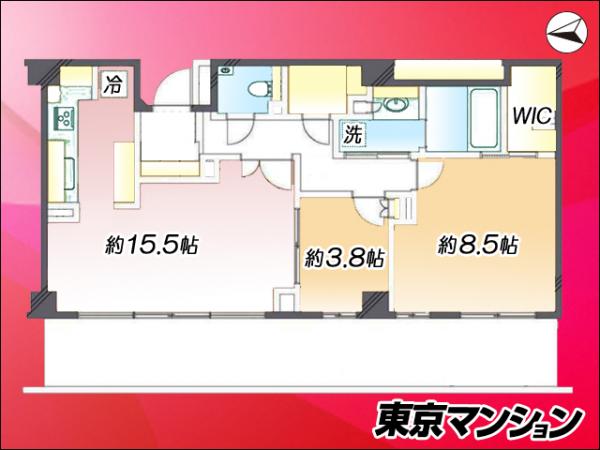 中古マンション 世田谷区粕谷１丁目16-14 京王線千歳烏山駅 7,480万円