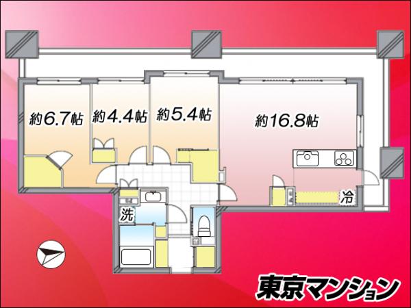 中古マンション 足立区千住３丁目98 JR常磐線（上野〜取手）北千住駅 1億3,800万円