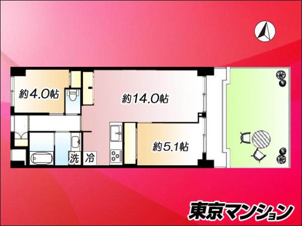 中古マンション 板橋区小茂根３丁目4-21 西武有楽町線小竹向原駅 3,590万円