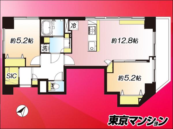 中古マンション 墨田区京島３丁目 京成押上線京成曳舟駅 5,199万円