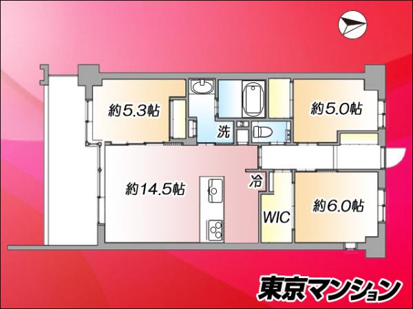 中古マンション 練馬区貫井４丁目47-59 西武池袋線富士見台駅 7,850万円