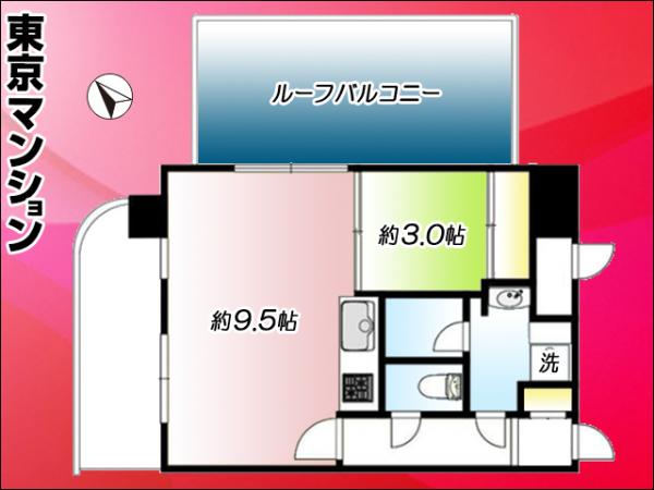 中古マンション 新宿区戸山１丁目14-17 東西線早稲田駅 4,980万円