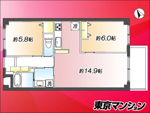 中古マンション 品川区南大井４丁目 京急本線立会川駅 5,999万円