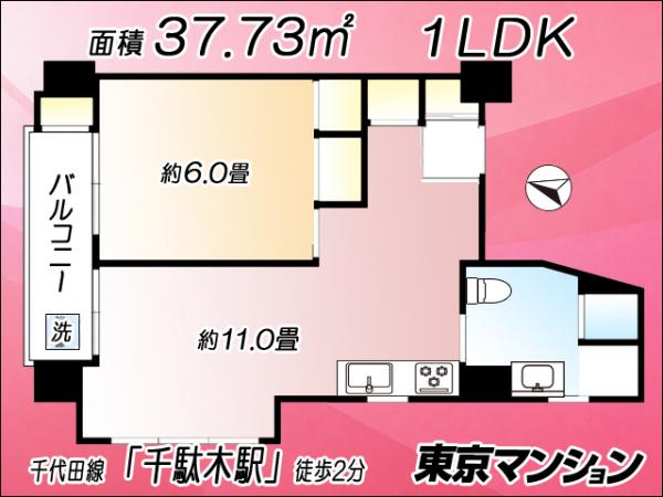 中古マンション 文京区千駄木２丁目26-5 千代田線千駄木駅 3,480万円