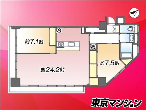 中古マンション 新宿区富久町11-5 丸の内線新宿御苑前駅 8,850万円