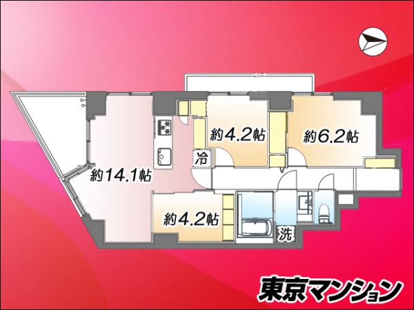 中古マンション 渋谷区代々木５丁目 小田急線参宮橋駅 1億6,999万円