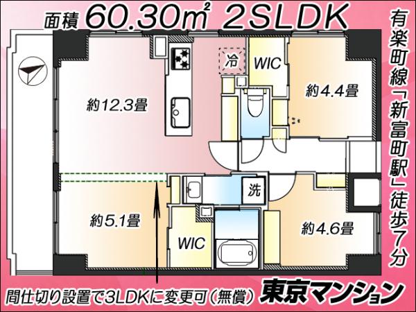 中古マンション 中央区明石町 有楽町線新富町駅 1億1,999万円