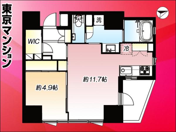 中古マンション 港区三田５丁目1-18 都営三田線白金高輪駅 1億3,000万円