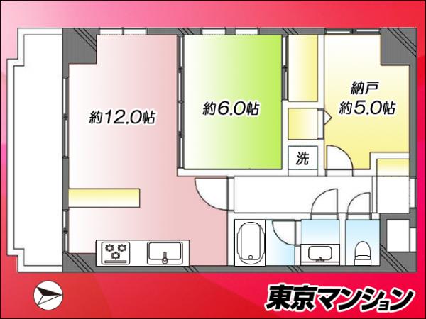 中古マンション 墨田区立花４丁目3-8 東武亀戸線小村井駅 3,280万円
