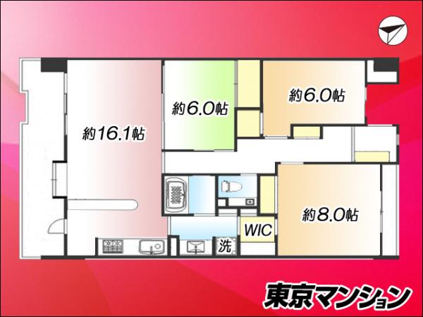 中古マンション 荒川区荒川８丁目24-1 千代田線町屋駅 2,888万円