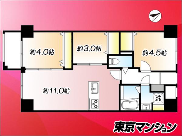 中古マンション 墨田区立花１丁目 JR中央・総武線亀戸駅 4,080万円
