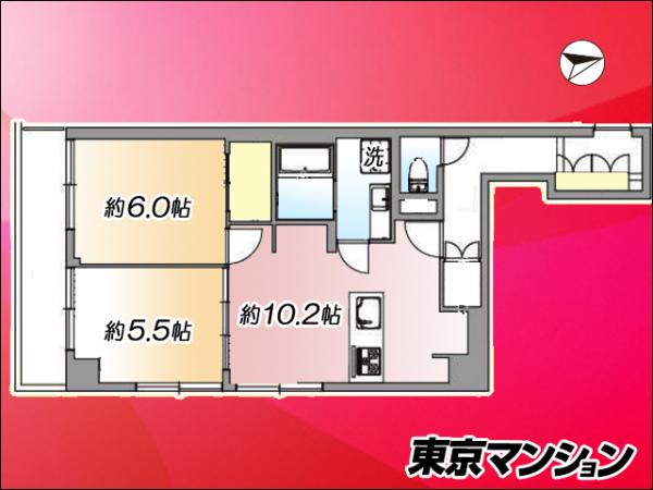ライオンズマンション南砂 間取り図