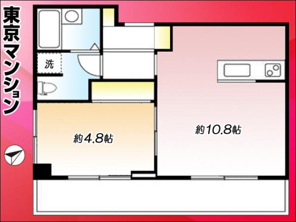 マンション小滝橋 間取り図