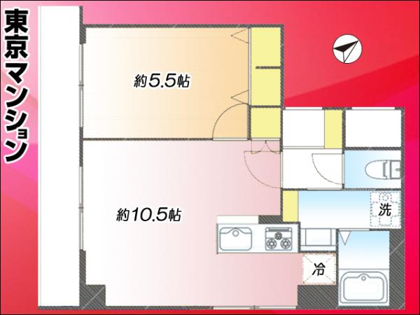 中古マンション 江東区佐賀１丁目 都営大江戸線門前仲町駅 3,280万円