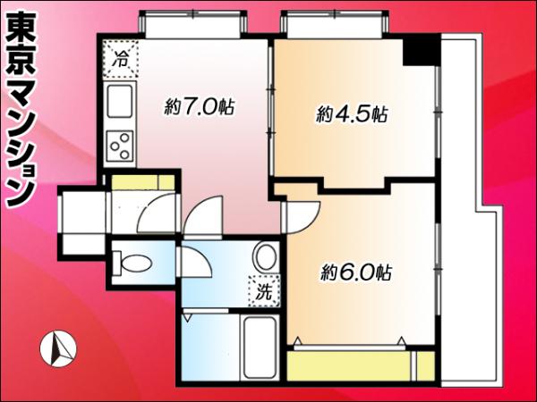 中古マンション 新宿区西早稲田３丁目 都電荒川線面影橋駅 3,800万円