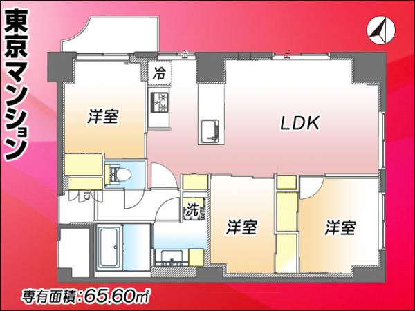 中古マンション 渋谷区笹塚２丁目 京王線笹塚駅 6,799万円