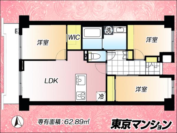 中古マンション 江東区亀戸１丁目 JR中央・総武線亀戸駅 6,280万円