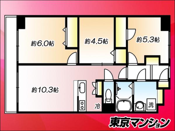 中古マンション 練馬区豊玉北４丁目5-15 西武池袋線桜台駅 4,780万円