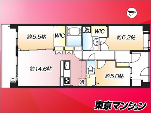 中古マンション 三鷹市下連雀８丁目 JR中央・総武線三鷹駅 7,599万円