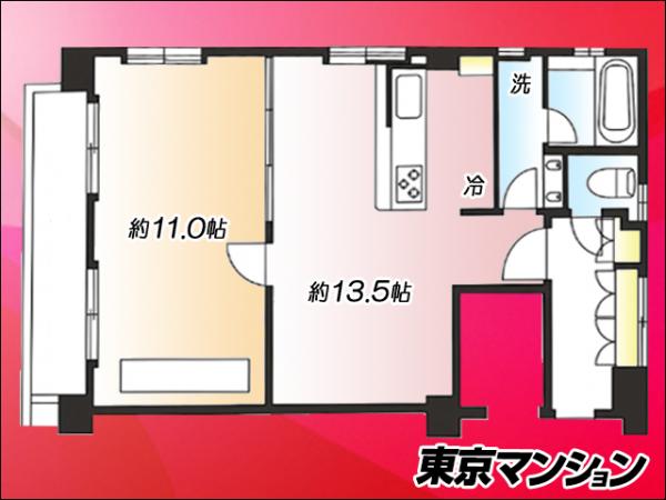 中古マンション 中野区東中野１丁目58-16 JR中央・総武線東中野駅 5,800万円