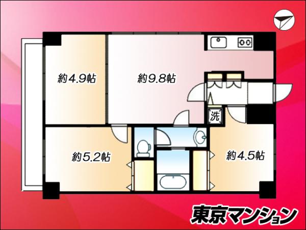 中古マンション 新宿区高田馬場１丁目31-8 JR山手線高田馬場駅 7,080万円