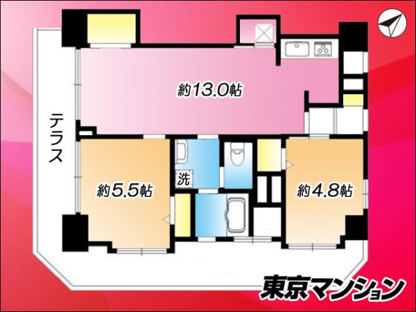 中古マンション 目黒区青葉台１丁目 日比谷線中目黒駅 8,080万円