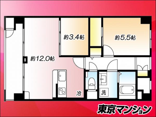中古マンション 目黒区中央町２丁目 東急東横線学芸大学駅 5,490万円