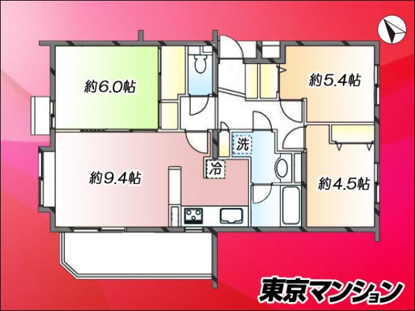 中古マンション 練馬区南大泉２丁目33-31 西武池袋線保谷駅 3,480万円