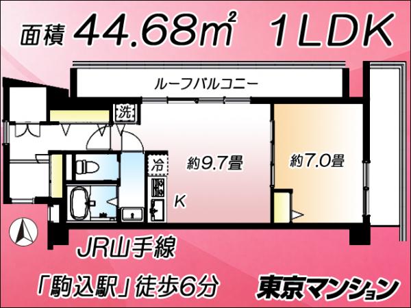 中古マンション 文京区本駒込５丁目 JR山手線駒込駅 6,680万円