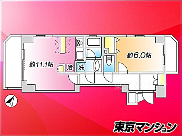 中古マンション 中央区勝どき３丁目16-5 都営大江戸線勝どき駅 7,480万円