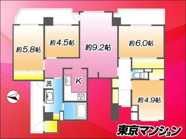 中古マンション 江戸川区松江２丁目15-12 JR総武本線新小岩駅 4,098万円