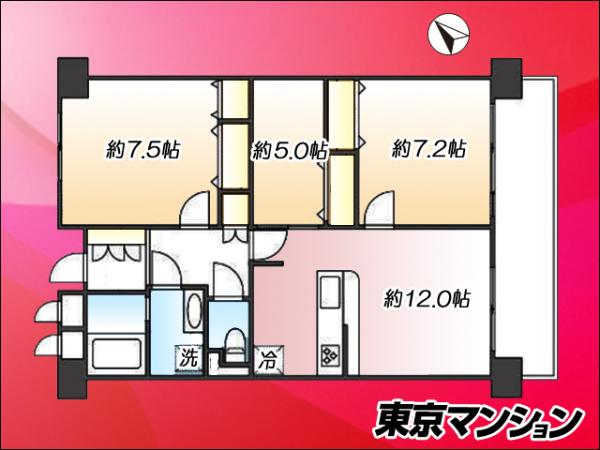 中古マンション 足立区千住東２丁目 千代田線北千住駅 6,299万円