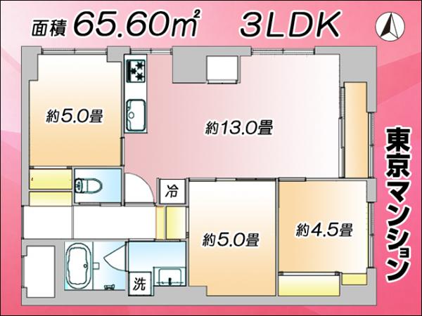 中古マンション 渋谷区笹塚２丁目4-1 京王線笹塚駅 6,980万円
