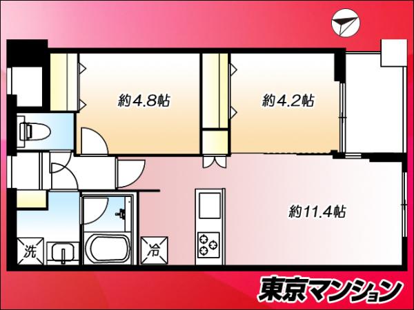 中古マンション 世田谷区世田谷２丁目 東急世田谷線上町駅 6,790万円