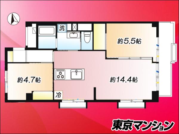 中古マンション 世田谷区上馬１丁目33-17 東急田園都市線三軒茶屋駅 6,390万円