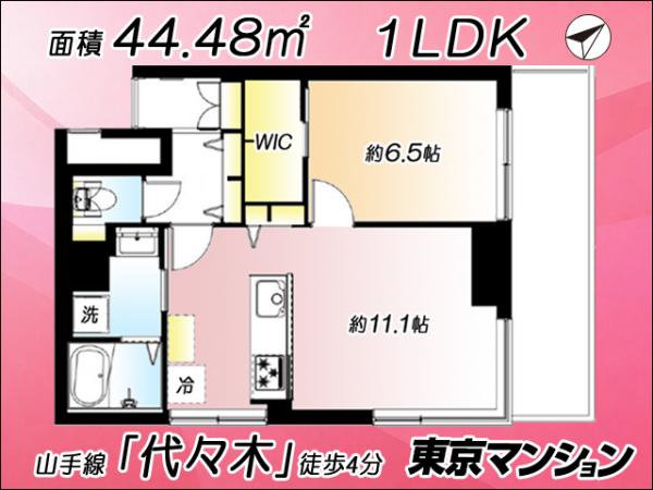 中古マンション 渋谷区千駄ヶ谷４丁目 副都心線北参道駅 7,999万円