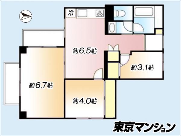 中古マンション 練馬区東大泉４丁目 西武池袋線大泉学園駅 3,180万円