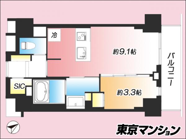ルジェンテ早稲田 間取り図