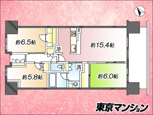 中古マンション 江戸川区西葛西２丁目22-45 東西線西葛西駅 8,860万円